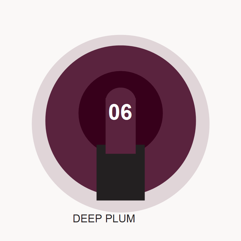 Deep plum private label shade direction